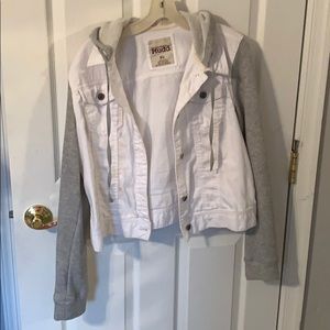 Juniors White Jean Jacket